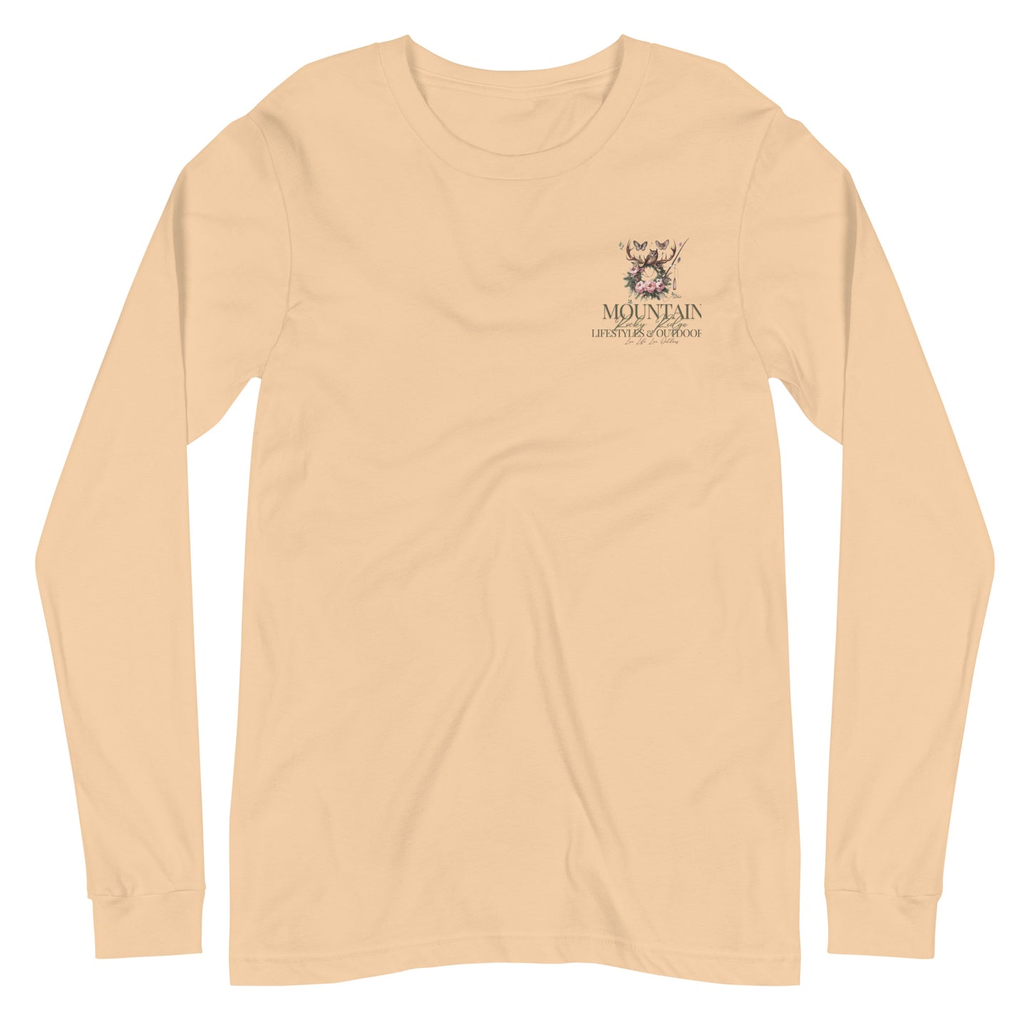 Unisex Long Sleeve Tee Exclusive Love Life Live Outdoors MRRL&O Print Designs