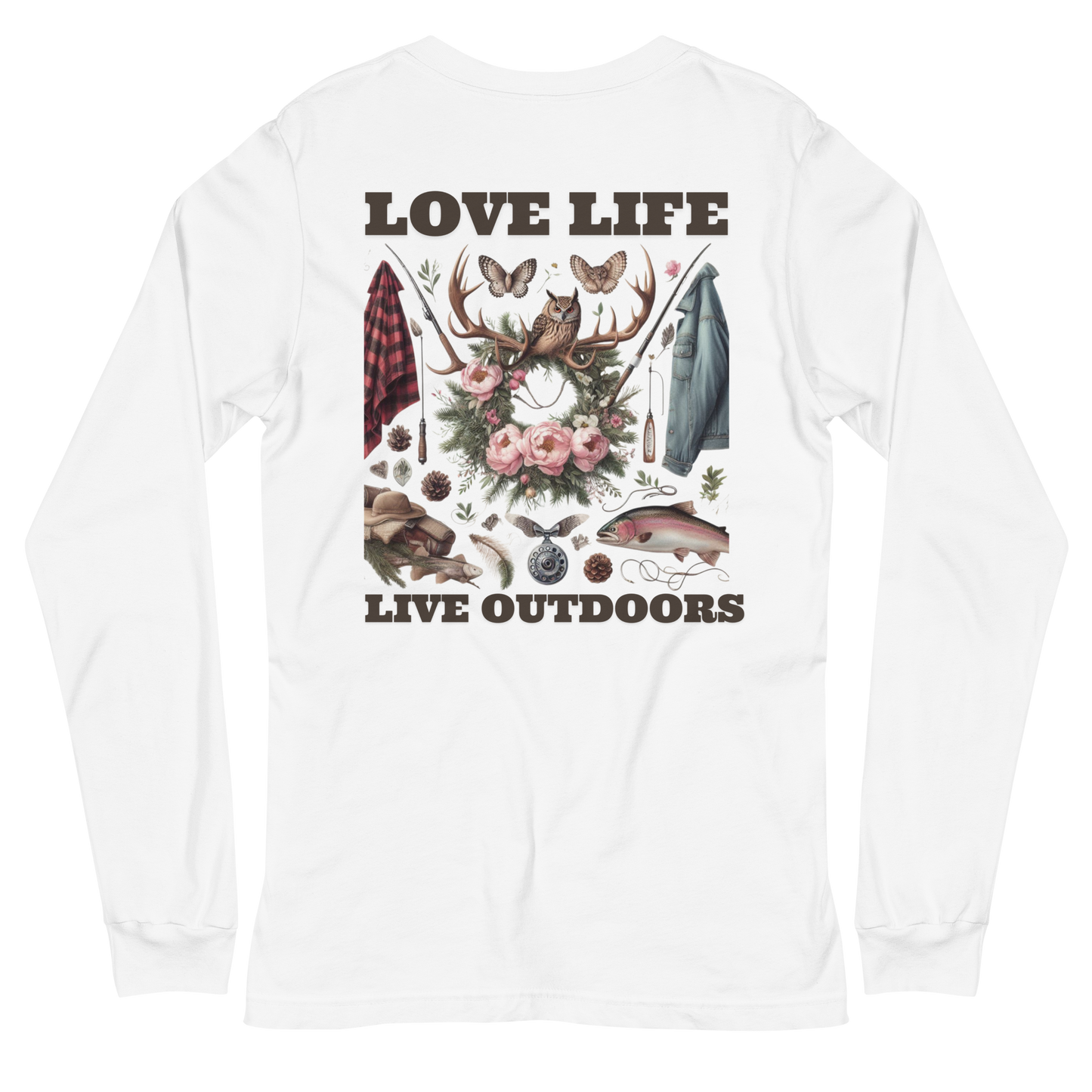 Unisex Long Sleeve Tee MRRL&O Exclusive Print Design