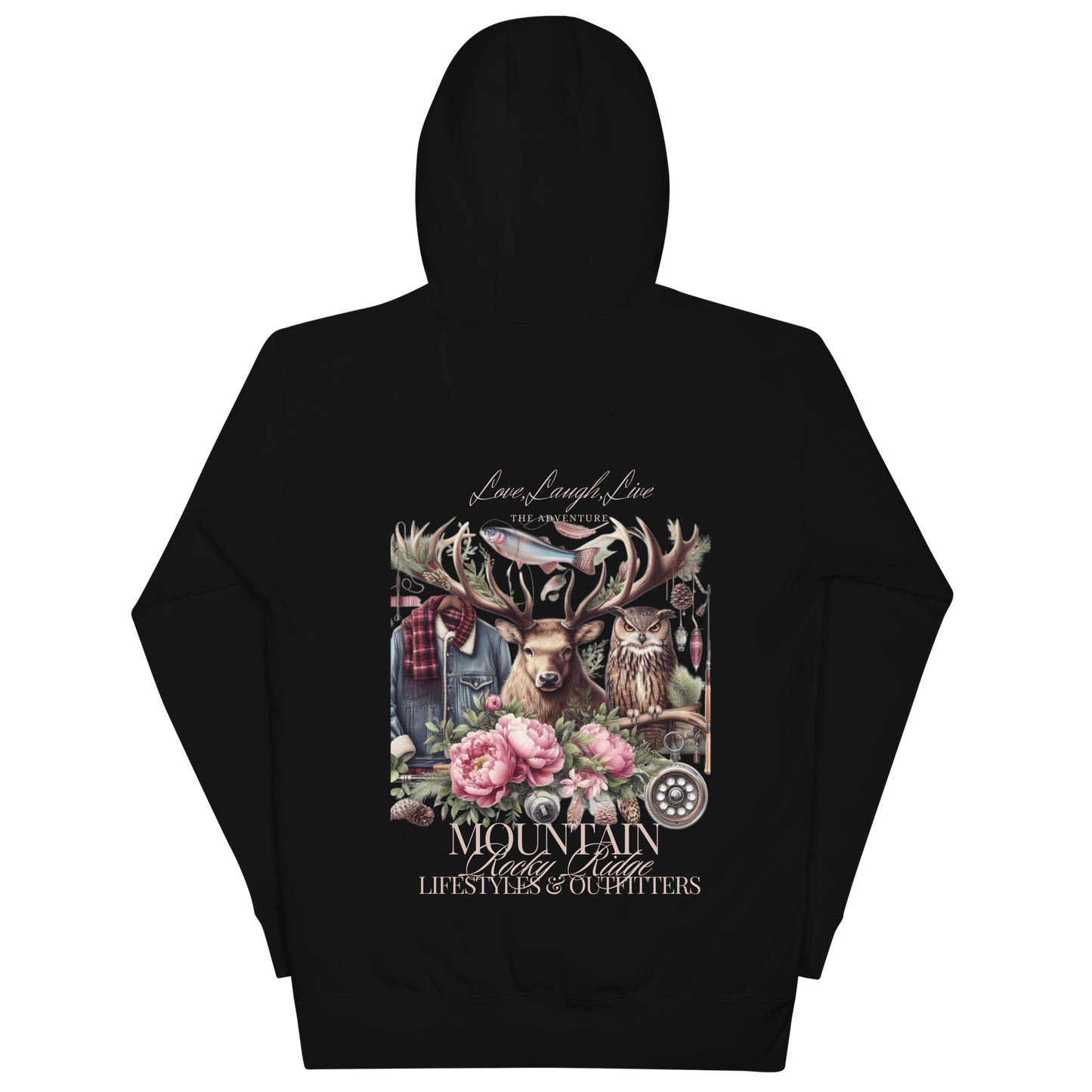 Unisex Hoodie Exclusive Love Life Live Outdoors MRRL&O Print Designs