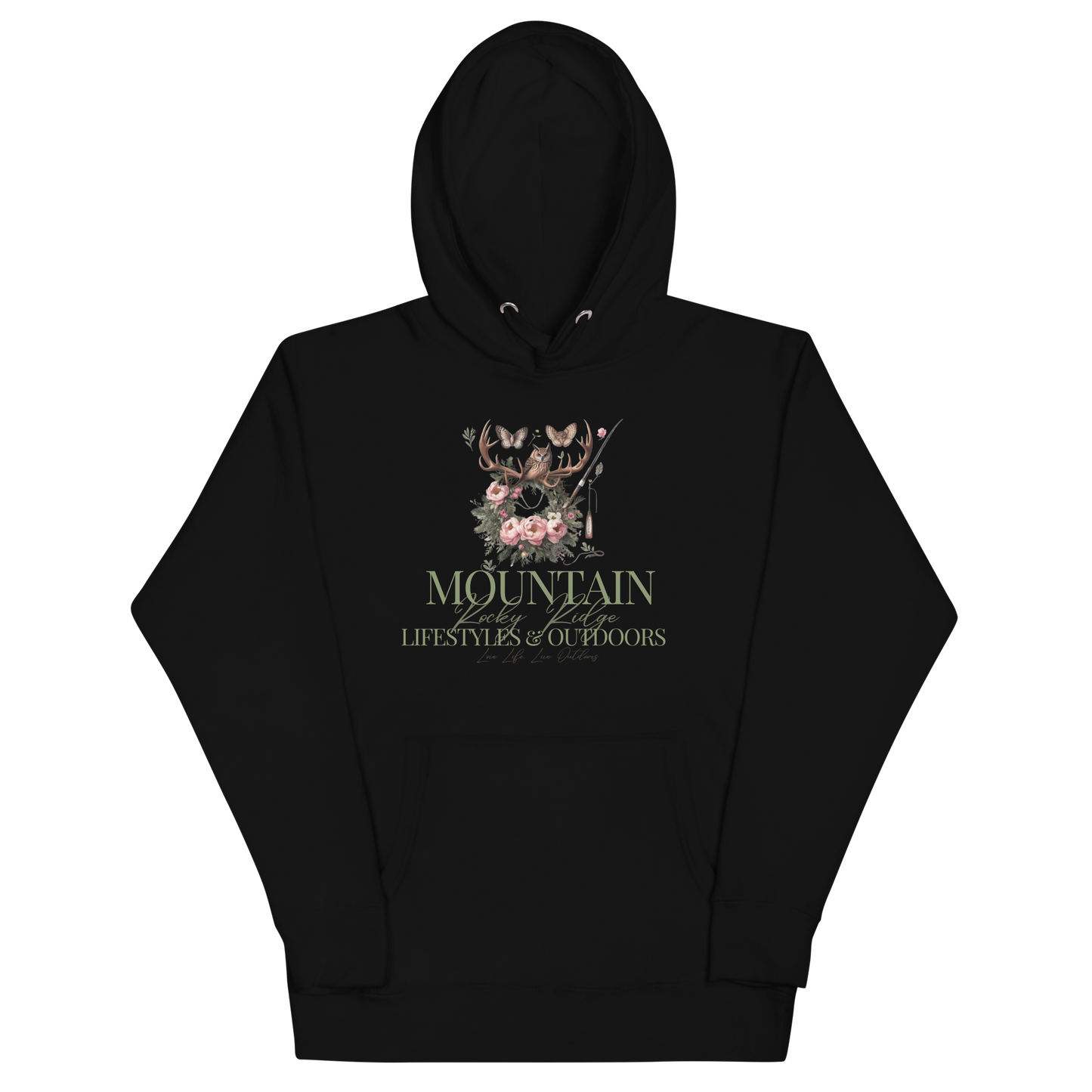 Unisex Hoodie Exclusive Love Life Live Outdoors MRRL&O Print Designs