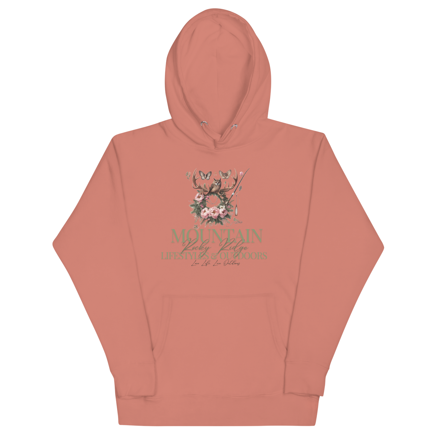 Unisex Hoodie Exclusive Love Life Live Outdoors MRRL&O Print Designs