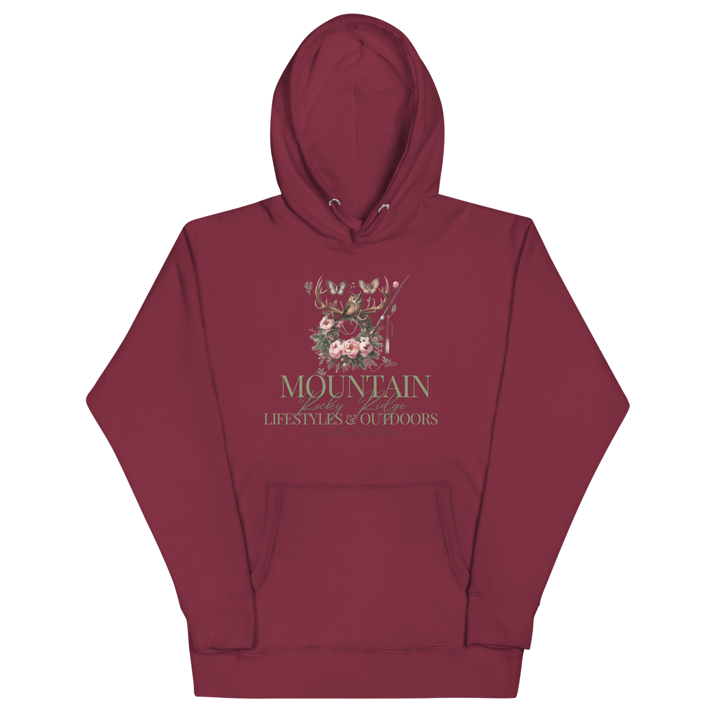 Unisex Hoodie Exclusive Love Life Live Outdoors MRRL&O Print Designs