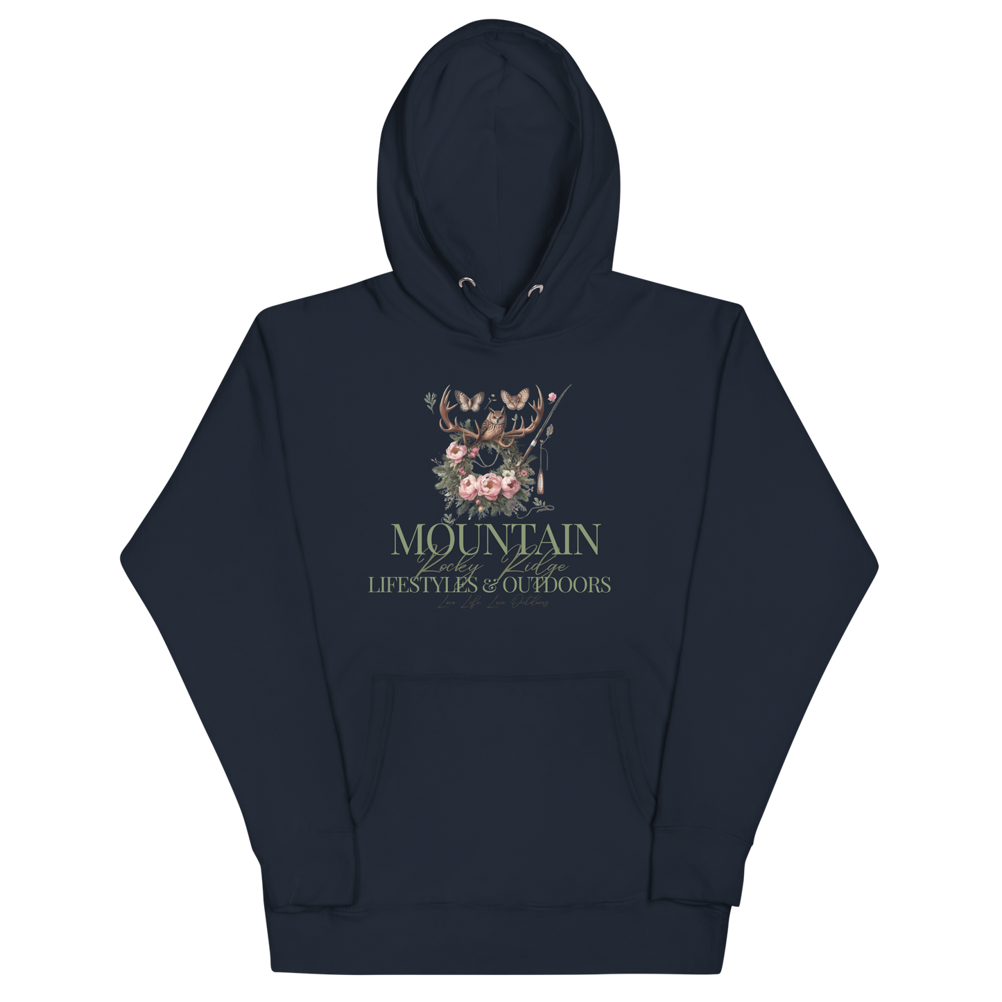 Unisex Hoodie Exclusive Love Life Live Outdoors MRRL&O Print Designs