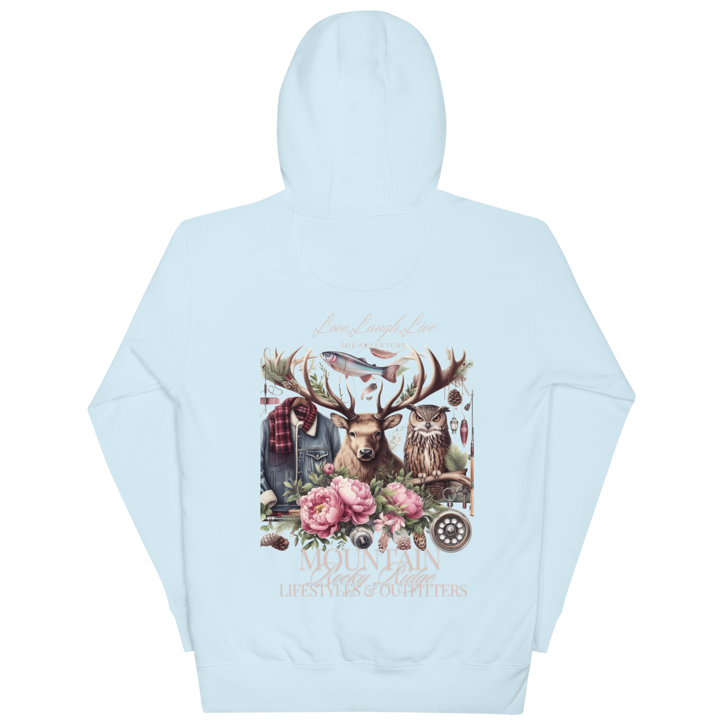 Unisex Hoodie Exclusive Love Life Live Outdoors MRRL&O Print Designs