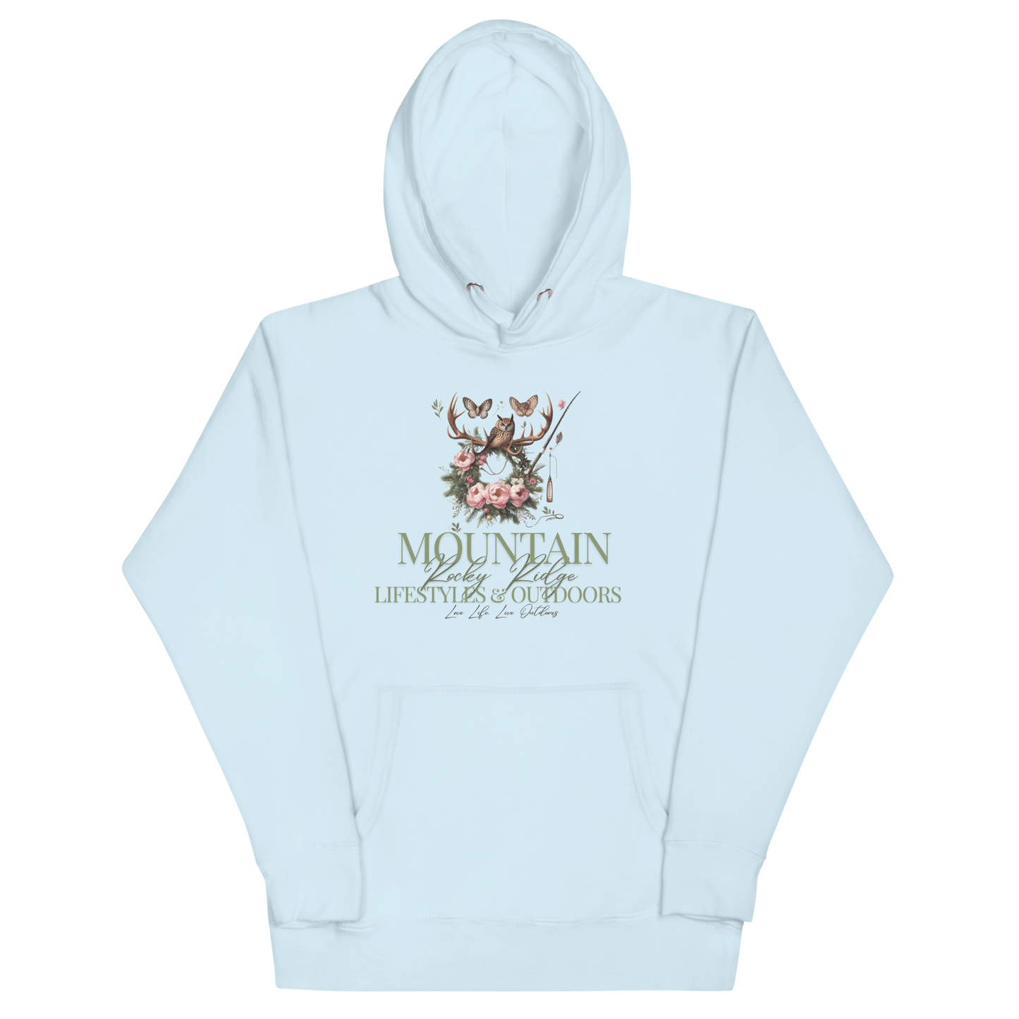 Unisex Hoodie Exclusive Love Life Live Outdoors MRRL&O Print Designs