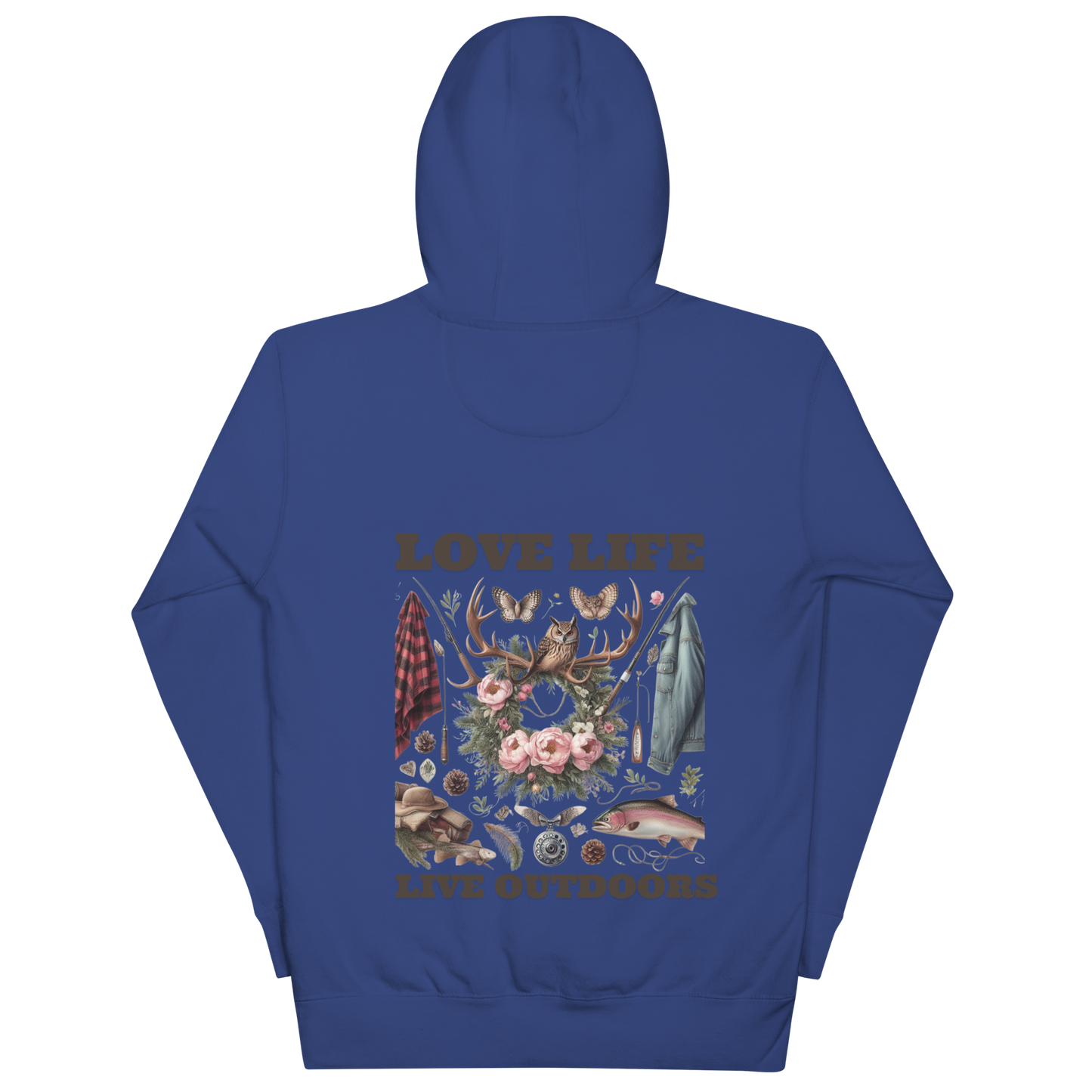 Unisex Hoodie Exclusive Love Life Live Outdoors MRRL&O Print Designs