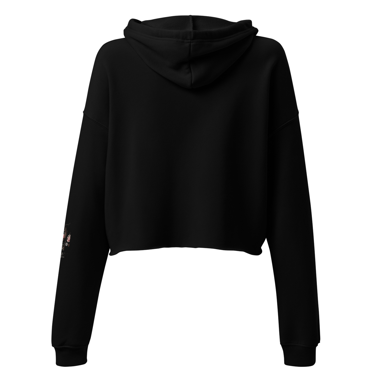 Black Crop Hoodie