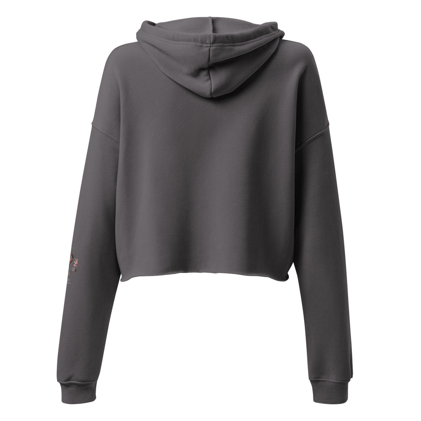 Storm Cloud Gray Crop Hoodie