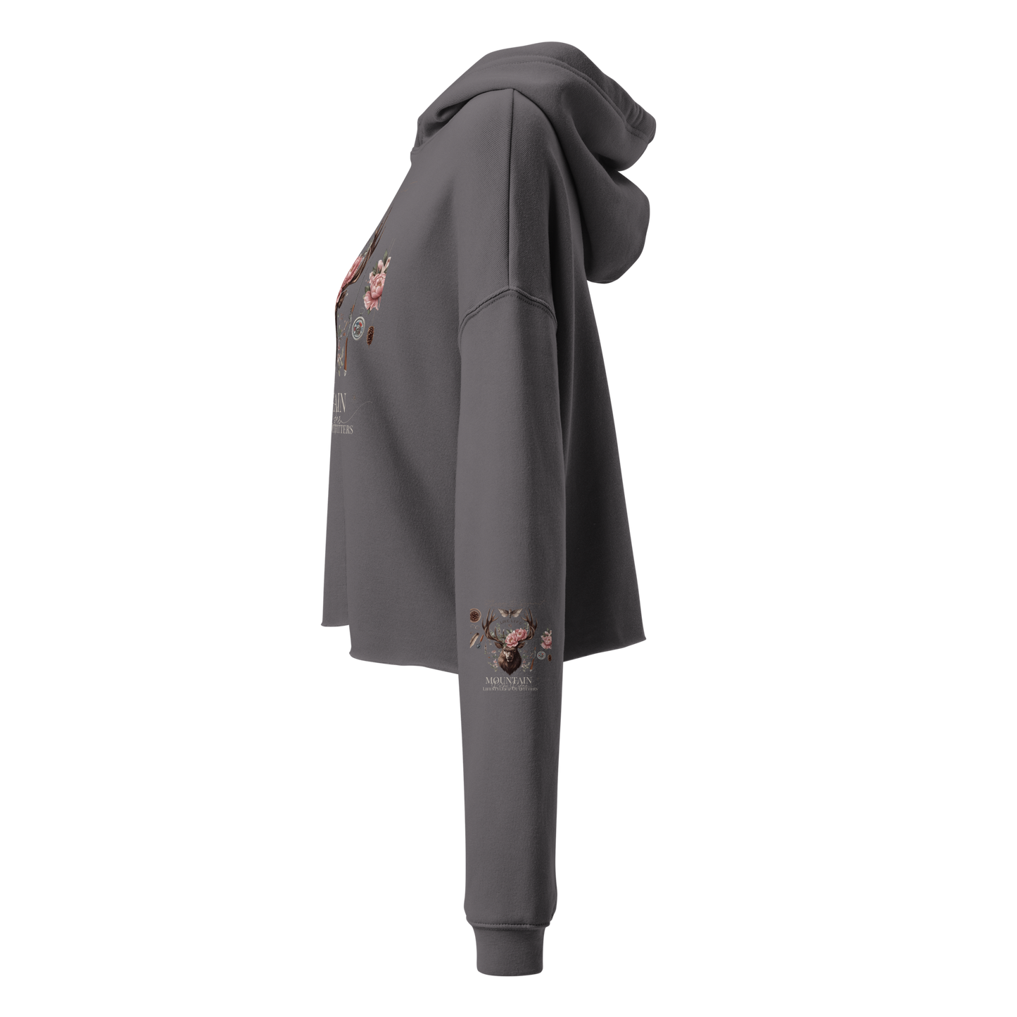 Storm Cloud Gray Crop Hoodie