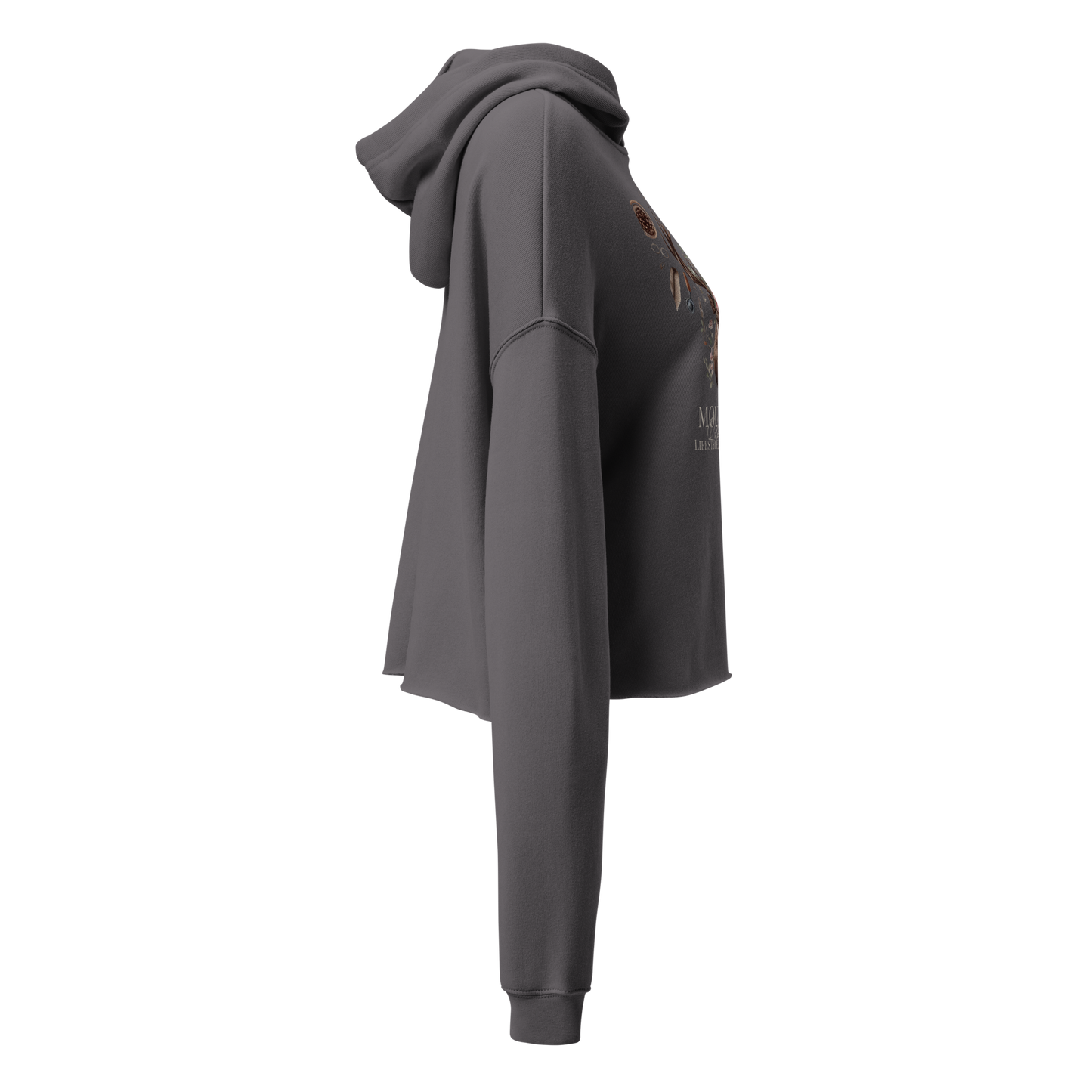 Storm Cloud Gray Crop Hoodie