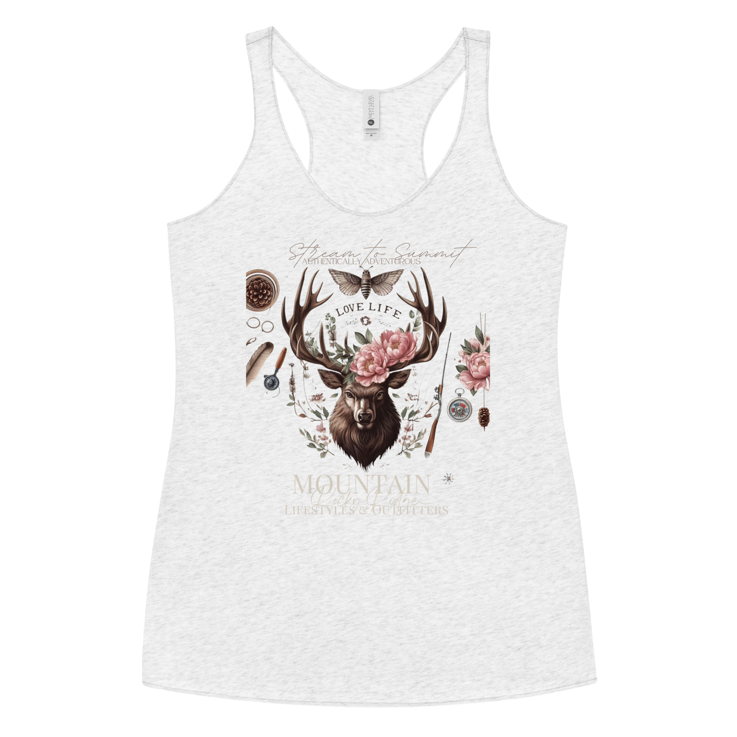 White Women's Racerback Tank