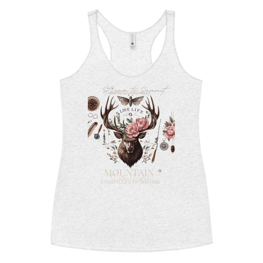 White Women's Racerback Tank