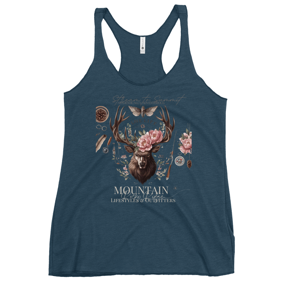 Storm Blue Gray Women's Racerback Tank