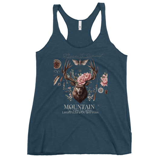 Storm Blue Gray Women's Racerback Tank